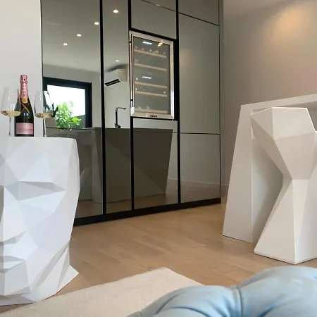 Apartment Sea Front Luxury With A Private Infinity Pool , A Large Garden And A Private Garage On The In *