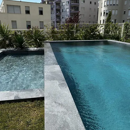 Sea Front Luxury With A Private Infinity Pool , A Large Garden And A Private Garage On The In